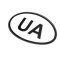 Наклейка UA (125мм.*80мм.)