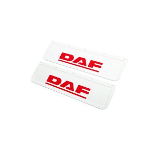 Брызговики передние Daf рельефная надпись белые 65*22 10047