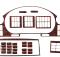 Накладки на панель Man-Neoplan Tourliner (2008-...) (Meric, 32 детали) 94000019