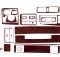  Накладки на панель Man TGX-TGS (2007-...) (Meric, 22 детали) 94000027