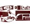 Накладки на панель Mercedes Travego full set 2005-2011 (Meric, 71 деталей) 94000030