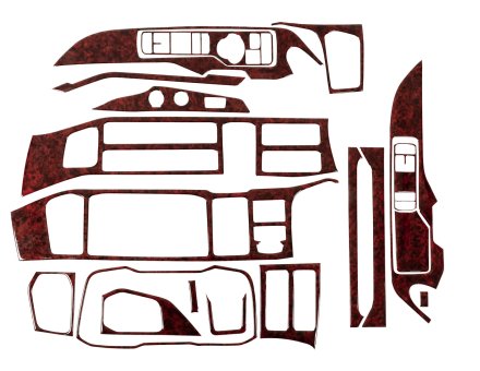 Накладки на панель Scania R-Series (2019-...) (Meric, 19 деталей) 94000075