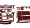 Накладки на панель Iveco Euro Cargo (2015-...) (Meric, 44 деталей) 94000013