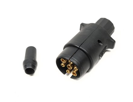 Электроразьем пластиковый 7-ми контактный 12 вольт (папа) 03RF0402