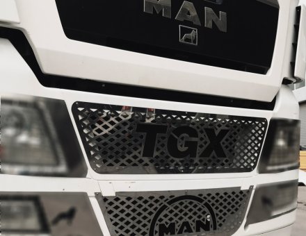  Накладки на переднюю решетку Man Tgx E5 (нержавейка)