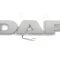 Надпись на решетку DAF нержавейка с оранжевой подсветкой (68см.*13,5см.)