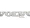 Надпись на решетку Volvo нержавейка с оранжевой подсветкой (89см.*13,5см.)