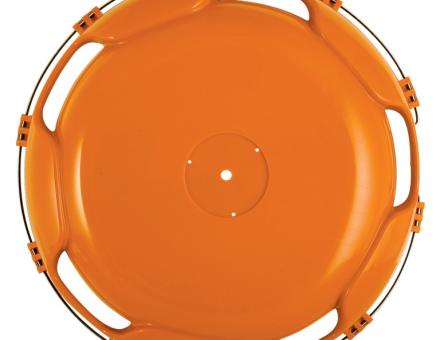  Колпак пластиковый на колесо R22.5 (оранжевый) передний, диаметр 595 мм.