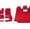Коврики в салон Scania R (2013-...) красные (автомат)