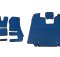 Коврики в салон Scania R (2013-...) синие (автомат)