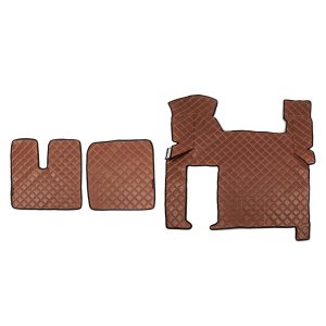 Коврики в салон Man TGX экокожа коричневые (автомат)