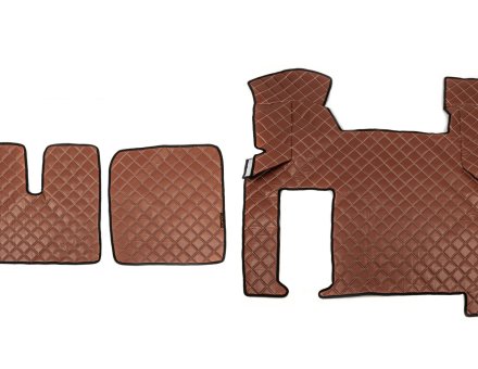 Коврики в салон Man TGX экокожа коричневые (автомат)
