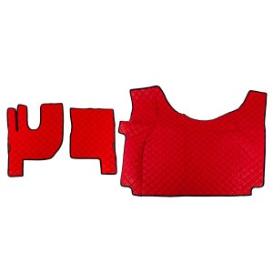 Коврики в салон Renault Gama T экокожа красные автомат GP3903