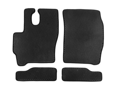 Коврики EVA Iveco Eurocargo 2002-2008 + 2 порога черные