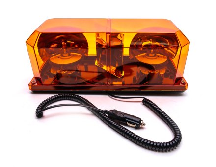 Мигалка желтая двойная 12вольт TR515-3