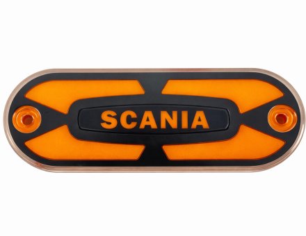 Фонарь габаритный неоновый желтый с логотипом Scania L0549Y