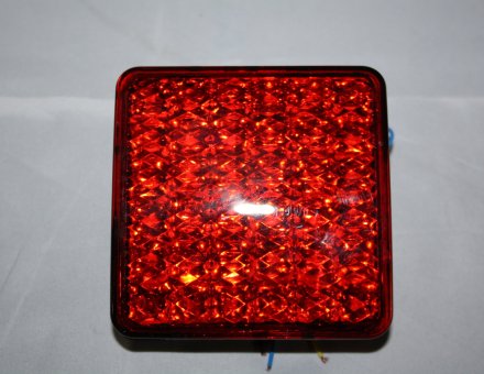 Фонарь диодный красный 10*10