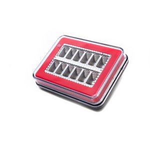 Фонарь задний 3-х функциональный 12 вольт (красно-белый) BAD313B12