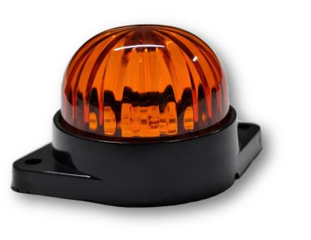 Фонарь габаритный диодный круглый желтый 12-24 вольт HM-1224YD