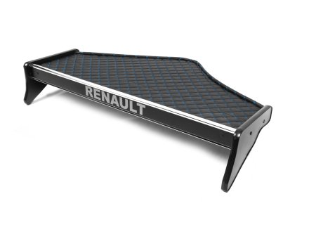 Полка на панель Renault Premium (2005-...) (экокожа с синей прошивкой)