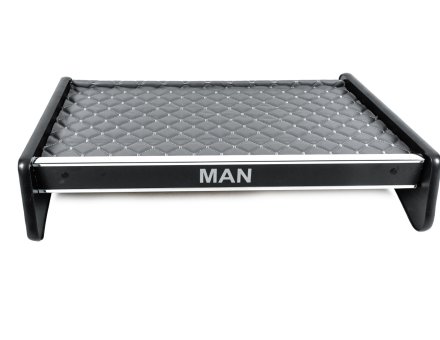 Полка на панель Man TGX эко-кожа серая