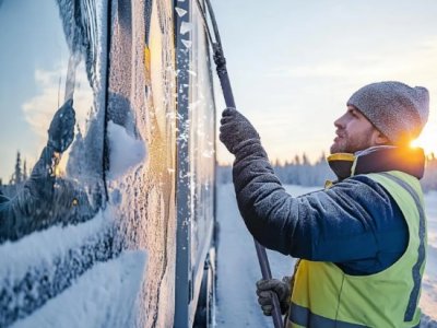 Особенности ухода за грузовиком в зимний период