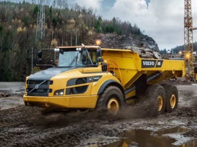 Volvo A40G: обзор шарнирно-сочлененного самосвала для тяжелых работ