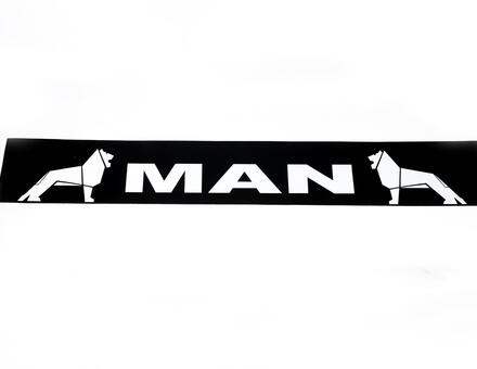 Брызговик MAN (белая надпись) 35*240