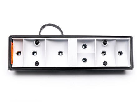 Задний фонарь ребристый 7-ми секционный с кабелем 0031