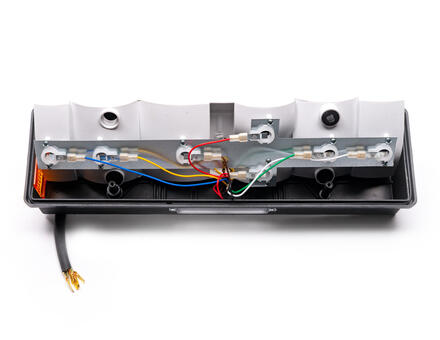 Задний фонарь ребристый 7-ми секционный с кабелем 0031