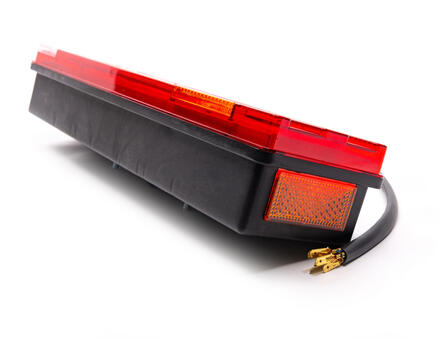 Задний фонарь ребристый 7-ми секционный с кабелем 0031