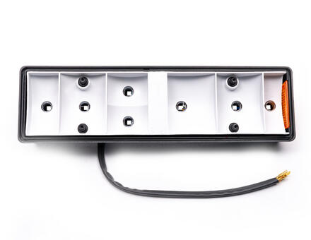 Задний фонарь ребристый 7-ми секционный с кабелем 0031