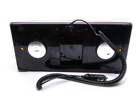 Мигалка желтая двойная 12вольт TR515-3