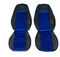 Чехлы на сиденья Volvo FH екокожа + синяя велюровая вставка