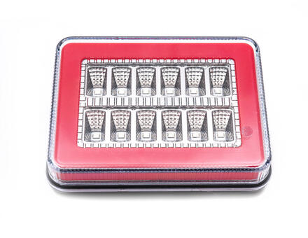 Фонарь задний 3-х функциональный (красный) 12 вольт BAD313K12