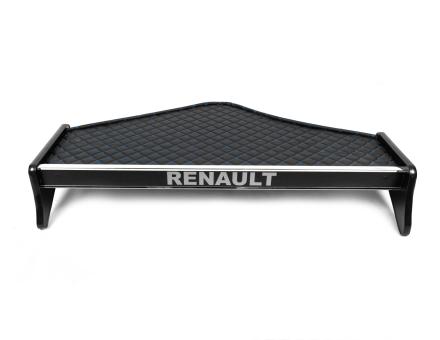 Полка на панель Renault Premium (2005-...) (экокожа с синей прошивкой)