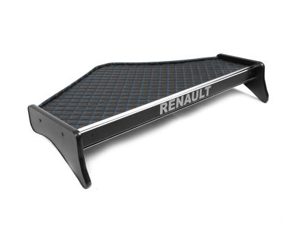 Полка на панель Renault Premium (2005-...) (экокожа с синей прошивкой)