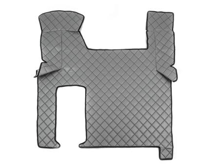 Коврики в салон Man TGX экокожа серые с черной прошивкой (автомат)