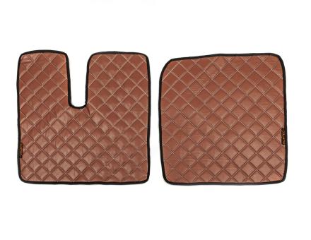 Коврики в салон Man TGX экокожа коричневые (автомат)