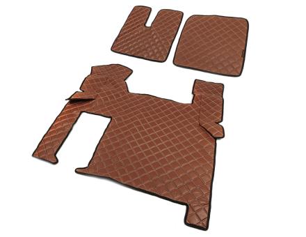 Коврики в салон Man TGX экокожа коричневые (автомат)