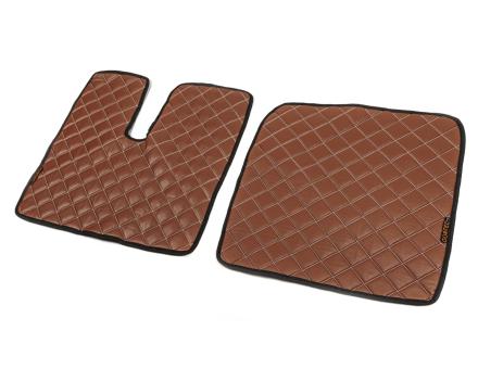 Коврики в салон Man TGX экокожа коричневые (автомат)