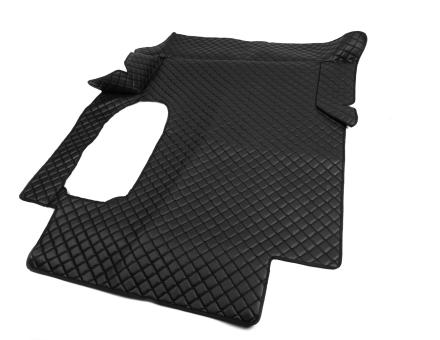 Коврики в салон Man Tga экокожа черные с черной прошивкой (автомат)