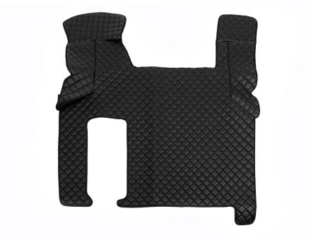 Коврики в салон Man Tgx экокожа черные с черной прошивкой (автомат)