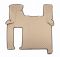 Коврики в салон Man Tgx экокожа бежевые с бежевой прошивкой (автомат)