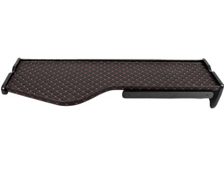 Полка на панель Renault Magnum с ящиком (экокожа с красной прошивкой)