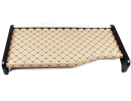 Полка на панель Mercedes Atego (экокожа бежевая с черной прошивкой)