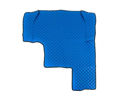 Коврики в салон Man Tga XXL экокожа синие с черной прошивкой (автомат)