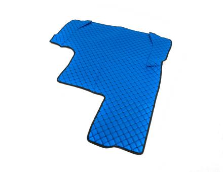 Коврики в салон Man Tga XXL экокожа синие с черной прошивкой (автомат)