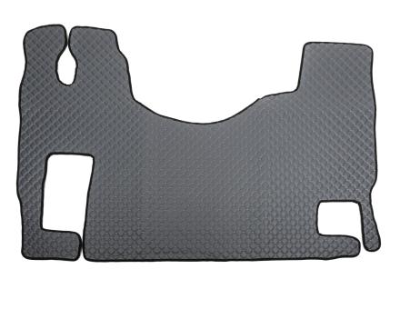 Коврик в салон Mercedes Benz Actros MP2(2003-2008)-MP3(2008-2011) экокожа серый с серой прошивкой (автомат)