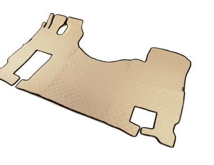 Коврик в салон Mercedes Benz Actros MP2(2003-2008)-MP3(2008-2011) экокожа бежевый (автомат)